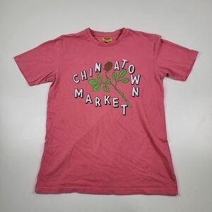 Chinatown Market Crewneck Tshirt Pink Size Large Spell Out Streetwear